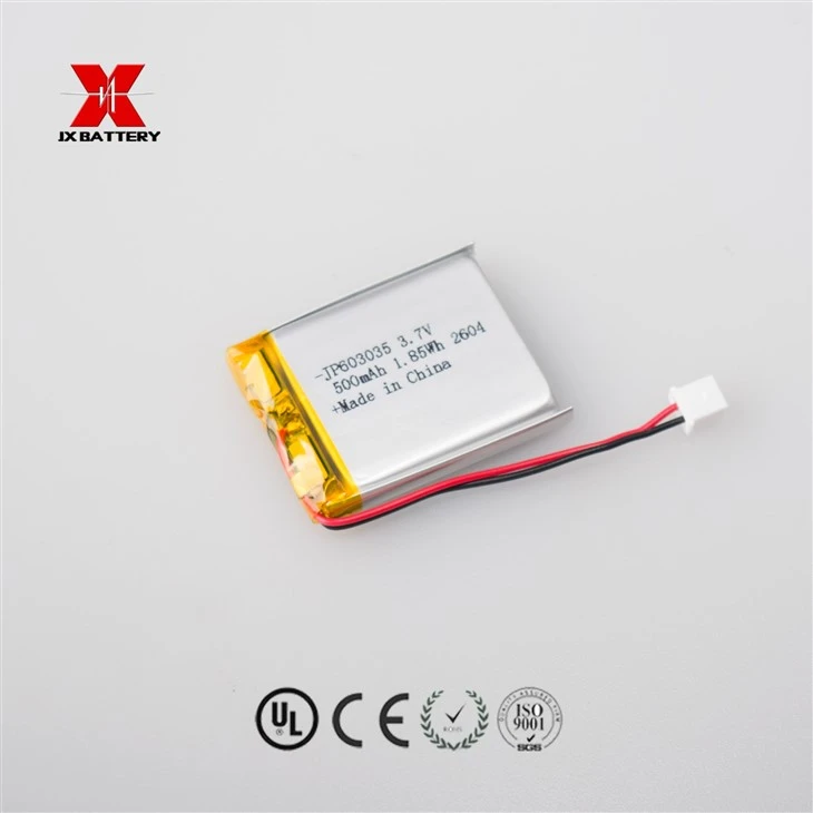 Rechargeable 603035 3.7V 500mah 3.7v Lithium Polymer Battery suppliers