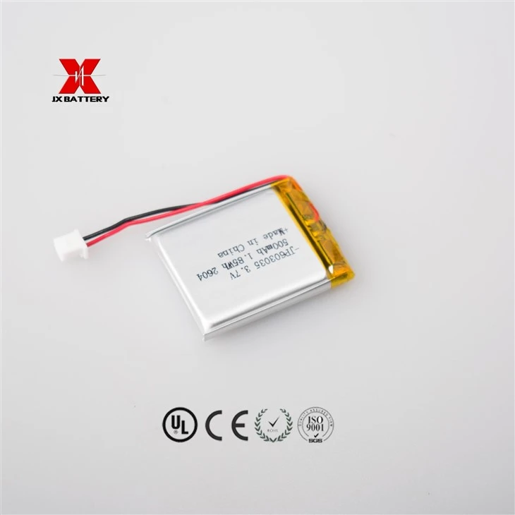 Rechargeable 603035 3.7V 500mah 3.7v Lithium Polymer Battery high quality