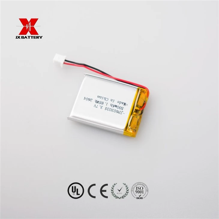 Rechargeable 603035 3.7V 500mah 3.7v Lithium Polymer Battery best