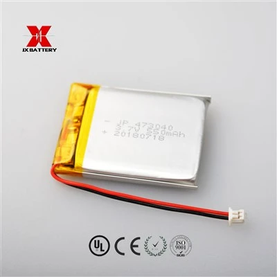 Bateria de polímero de lítio 550mah 3,7v