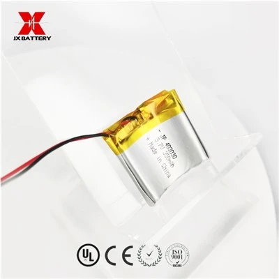 Bateria curvada do fabricante Bateria de polímero de lítio JP403030 350mah